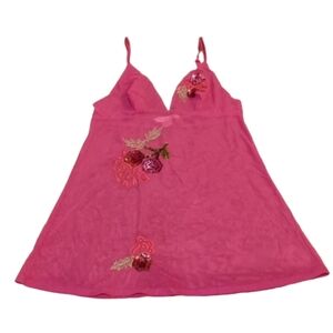 VICTORIA'S SECRET Vintage Babydoll Slip Pink Size Small